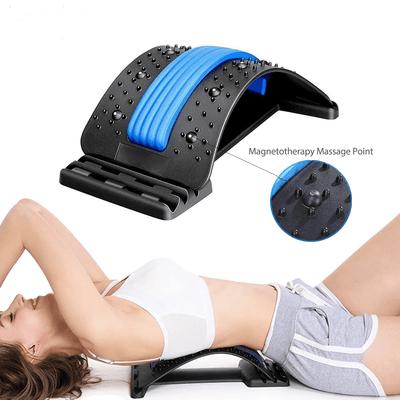Booster™ Massage Cushions Blue Lower Back Pain Stretcher