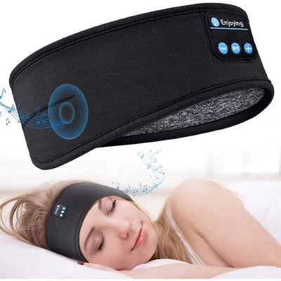 Booster™ Headphone & Headset Accessories Black Sleeping Mask With Headphones
